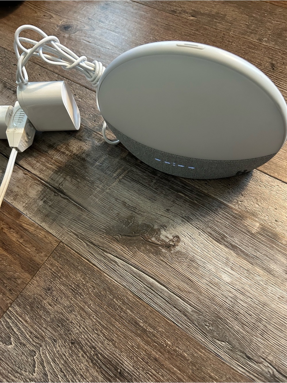 White Portable Bluetooth Speaker with Touch Controls
